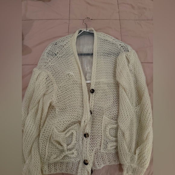 Loewe anagram mohair blend cardigan in size M - Picture 5 of 6